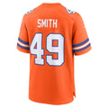 Davalo D.Broncos #49 Dennis Smith Orange Player Game Jersey