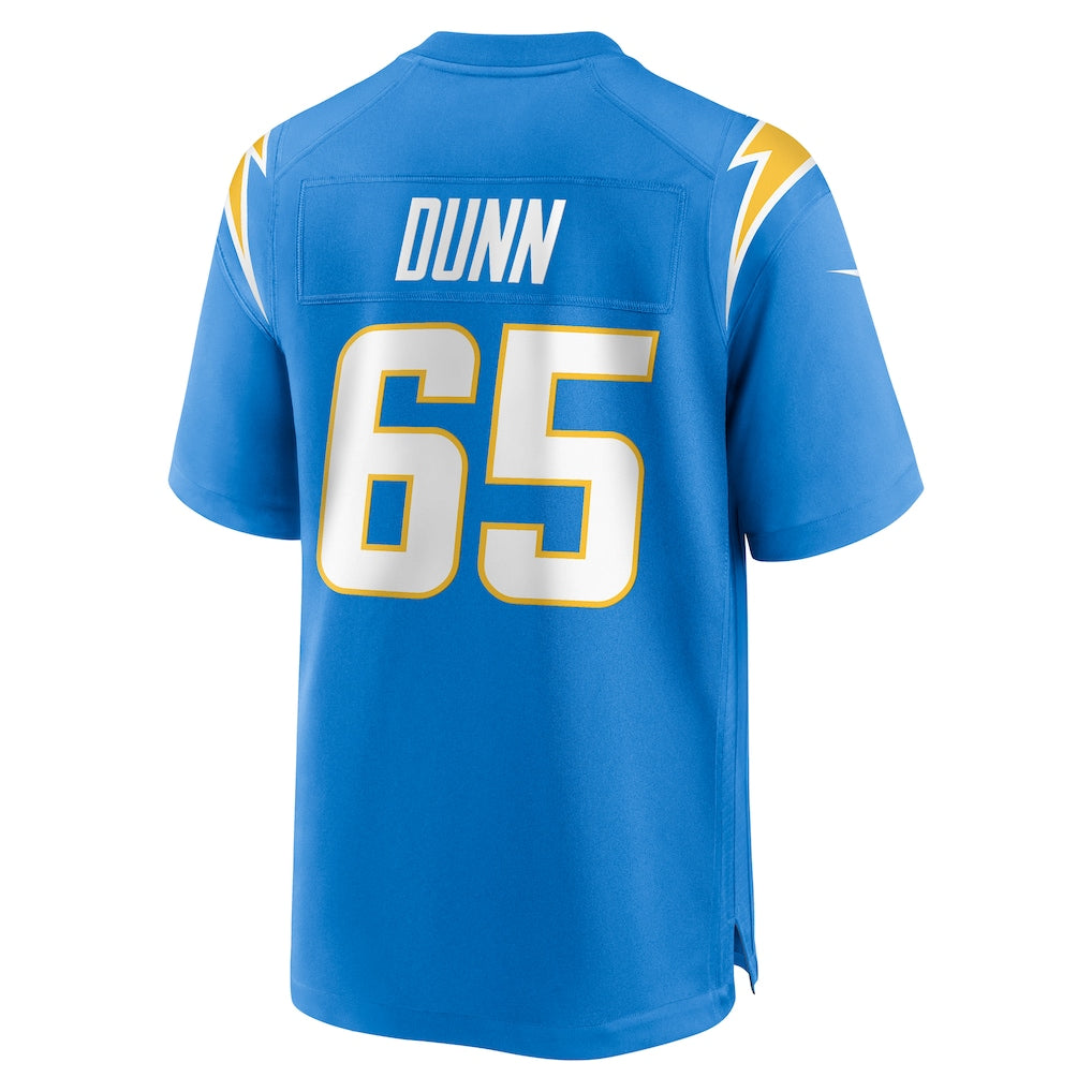 Davalo LA.Chargers #65 Michael Dunn Powder Blue Team Game Jersey