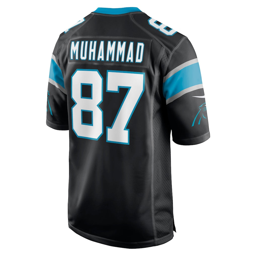 Davalo C.Panthers #87 Muhsin Muhammad Black Retired Player Jersey