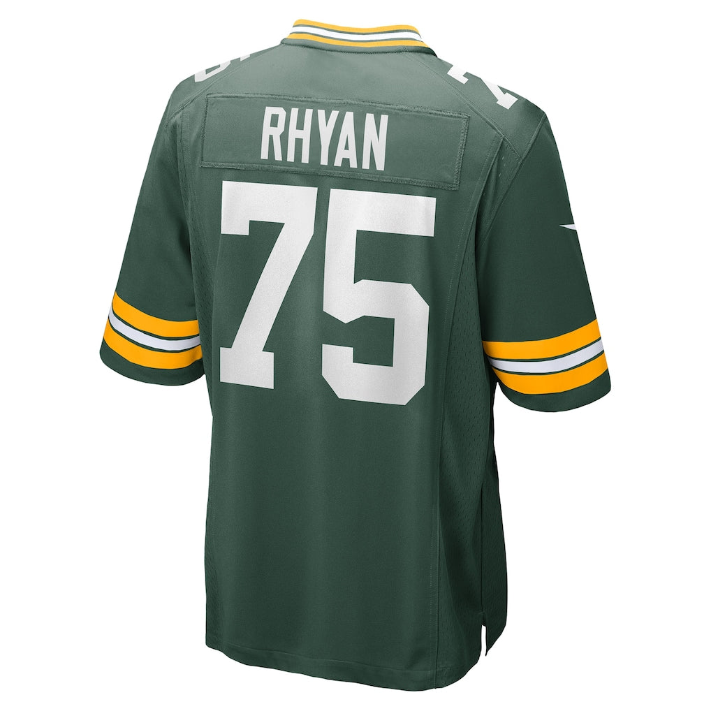 Davalo GB.Packers #75 Sean Rhyan Green Game Player Jersey