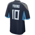 Davalo T.Titans #10 Vince Young Navy Game Retired Player Jersey