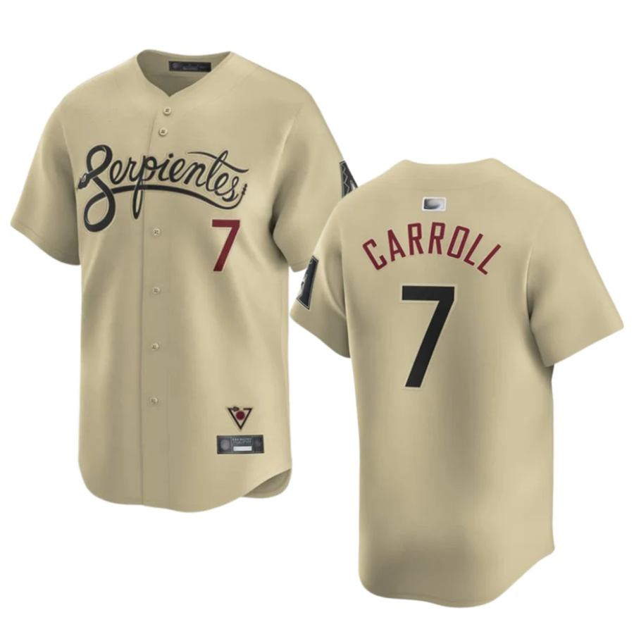 Davalo A.Diamondbacks #7 Corbin Carroll Player Gold Home Limited Personalized Stitched Jerseys
