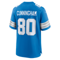 Davalo D.Lions #80 Malik Cunningham Blue Team Game Jersey