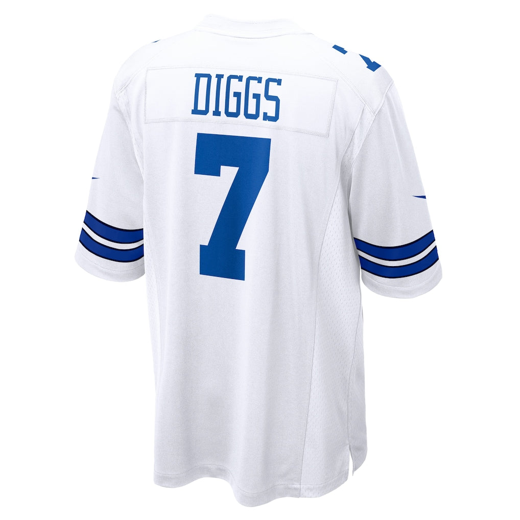 Davalo D.Cowboys #7 Trevon Diggs White Game Jersey