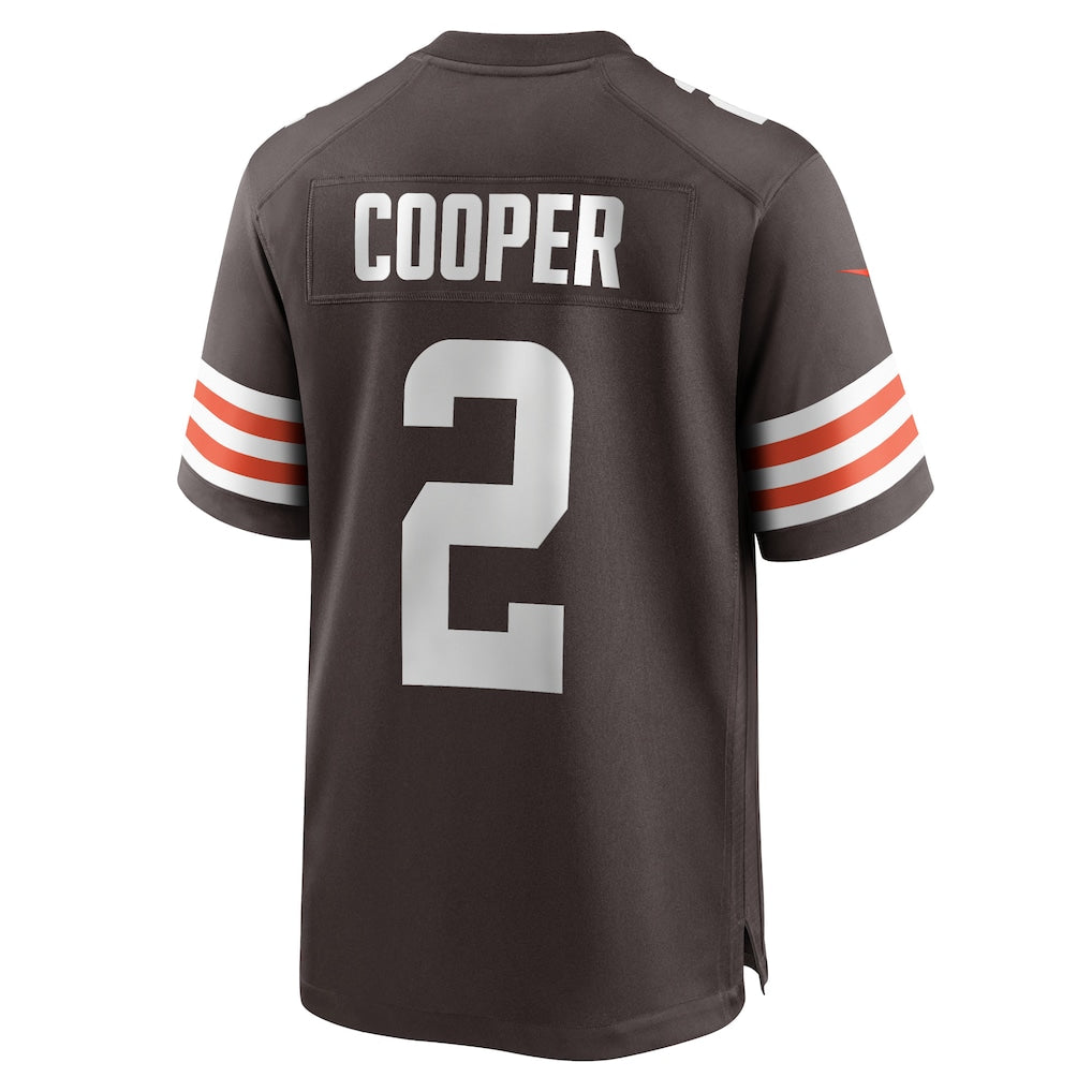 Davalo C.Browns #2 Amari Cooper Brown Player Game Jersey
