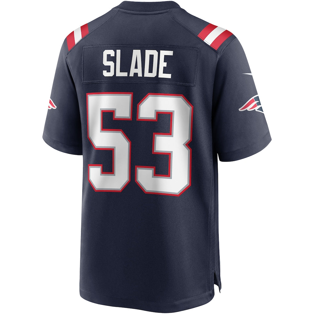 Davalo NE.Patriots #53 Chris Slade Navy Game Retired Player Jersey
