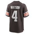 Davalo C.Browns #4 Deshaun Watson Brown Game Jersey