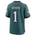 Davalo P.Eagles #1 Groom Midnight Green Team Game Jersey