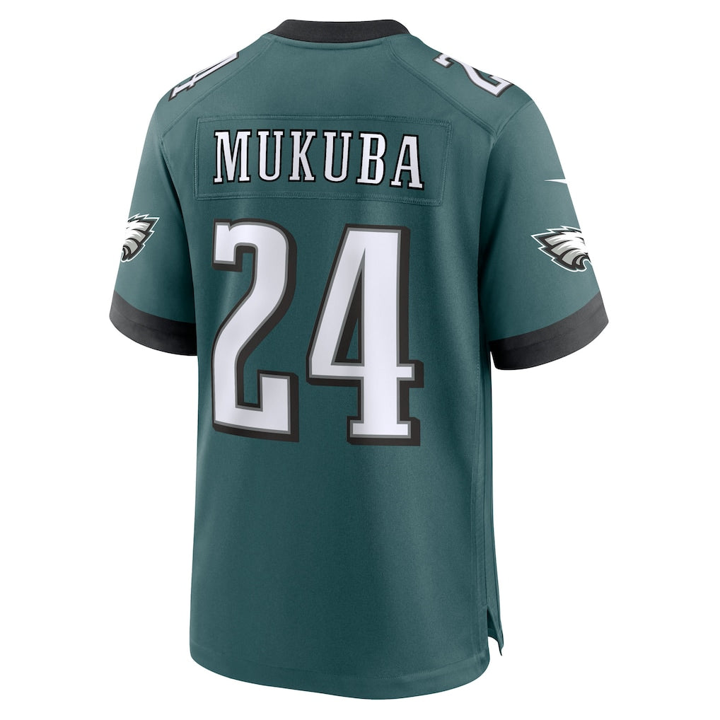 Davalo P.Eagles #24 Andrew Mukuba Midnight Green Team Game Jersey