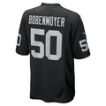 Davalo LV.Raiders #50 Jacob Bobenmoyer Black Game Player Jersey