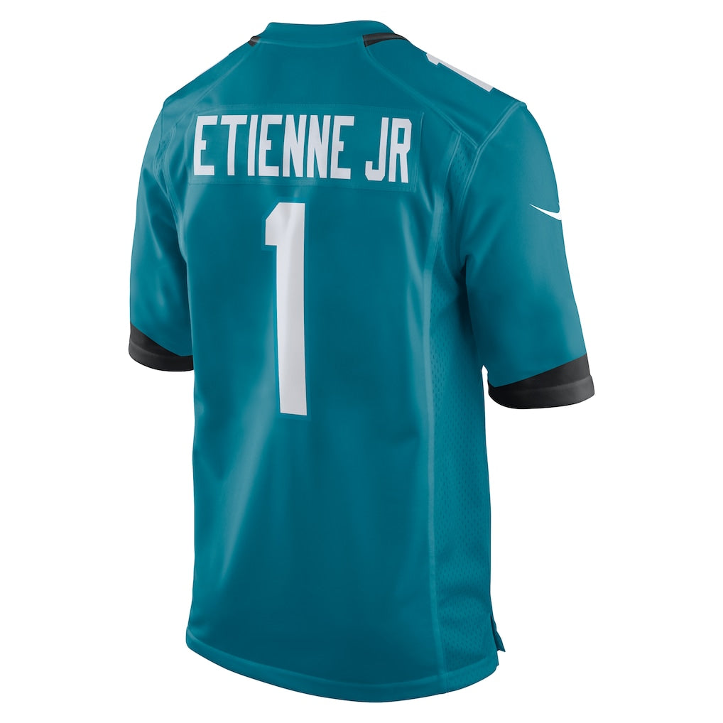 Davalo J.Jaguars #1 Travis Etienne Jr Teal Game Jersey