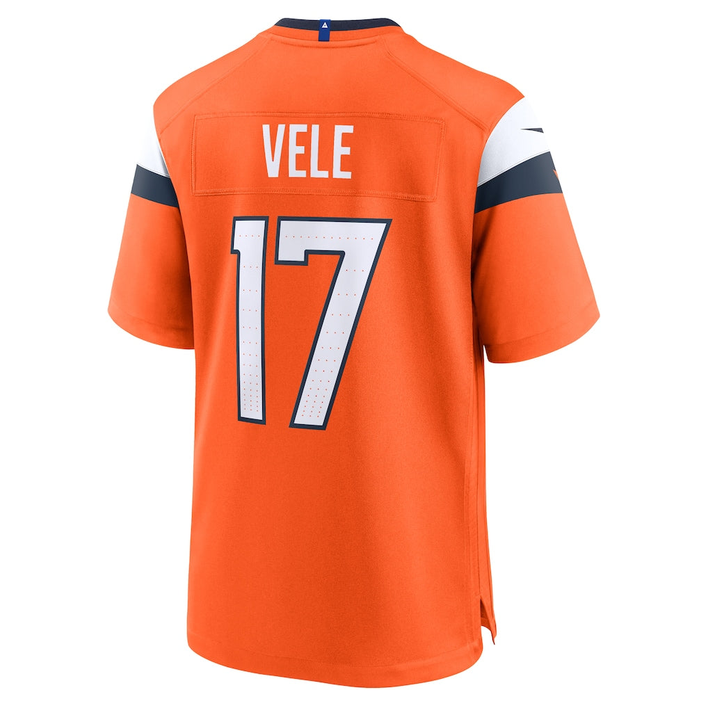 Davalo D.Broncos #17 Devaughn Vele Orange Team Game Jersey