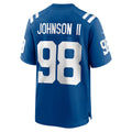 Davalo IN.Colts #98 Eric Johnson II Royal Team Game Jersey