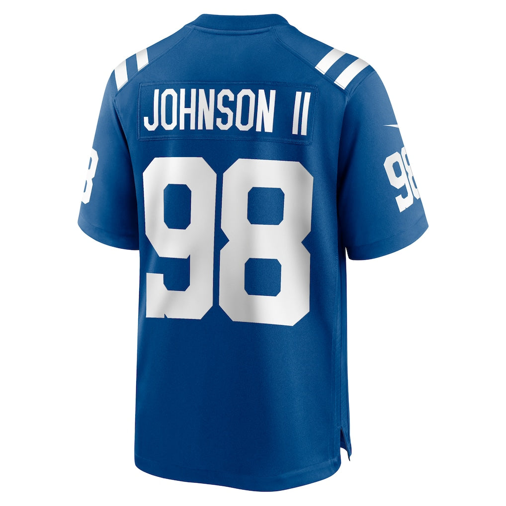 Davalo IN.Colts #98 Eric Johnson II Royal Team Game Jersey