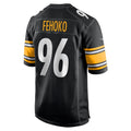 Davalo P.Steelers #96 Breiden Fehoko Black Game Jersey