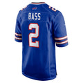 Davalo B.Bills #2 Tyler Bass Royal Game Player Jersey