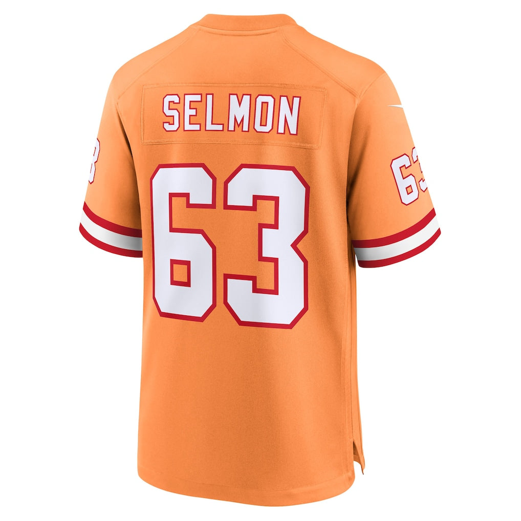 Davalo TB.Buccaneers #63 Lee Roy Selmon Creamsicle 50th Season Game Jersey