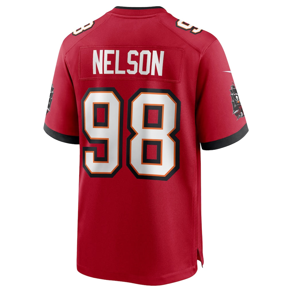 Davalo TB.Buccaneers #98 Anthony Nelson Red Game Jersey