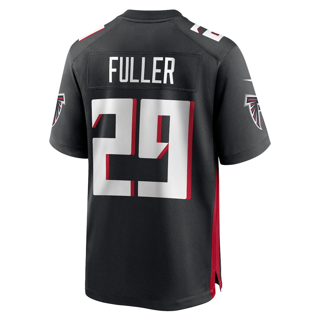 Davalo A.Falcons #29 Jordan Fuller Black Team Game Jersey