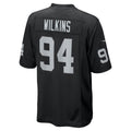 Davalo LV.Raiders #94 Christian Wilkins Black Team Game Jersey