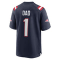 Davalo NE.Patriots #1 Dad Navy Game Jersey