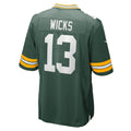 Davalo GB.Packers #13 Dontayvion Wicks Green Game Jersey