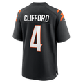 Davalo C.Bengals #4 Sean Clifford Black Team Game Jersey