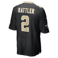 Davalo NO.Saints #2 Spencer Rattler Black Team Game Jersey