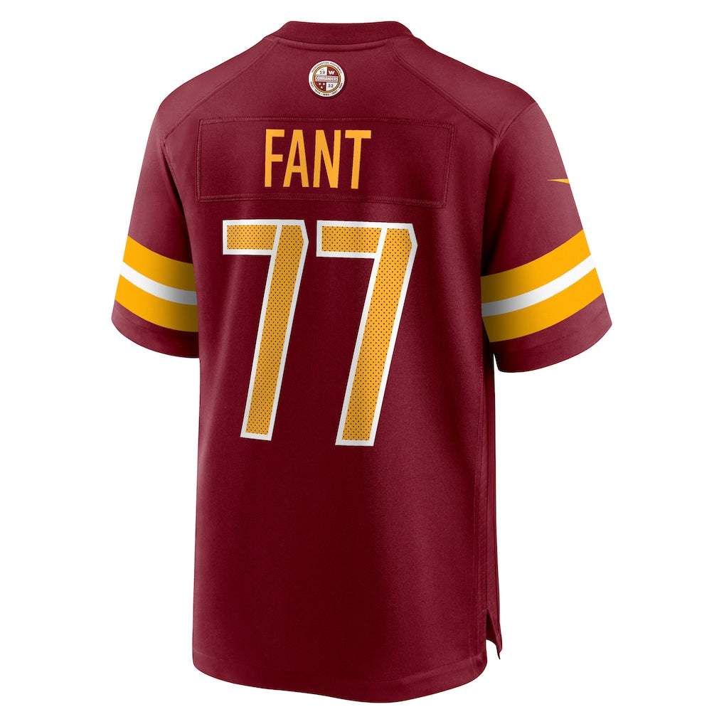 Davalo W.Commanders #77 George Fant Burgundy Team Game Jersey