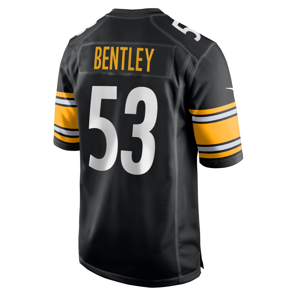 Davalo P.Steelers #53 JaWhaun Bentley Black Team Game Jersey