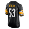 Davalo P.Steelers #53 JaWhaun Bentley Black Team Game Jersey