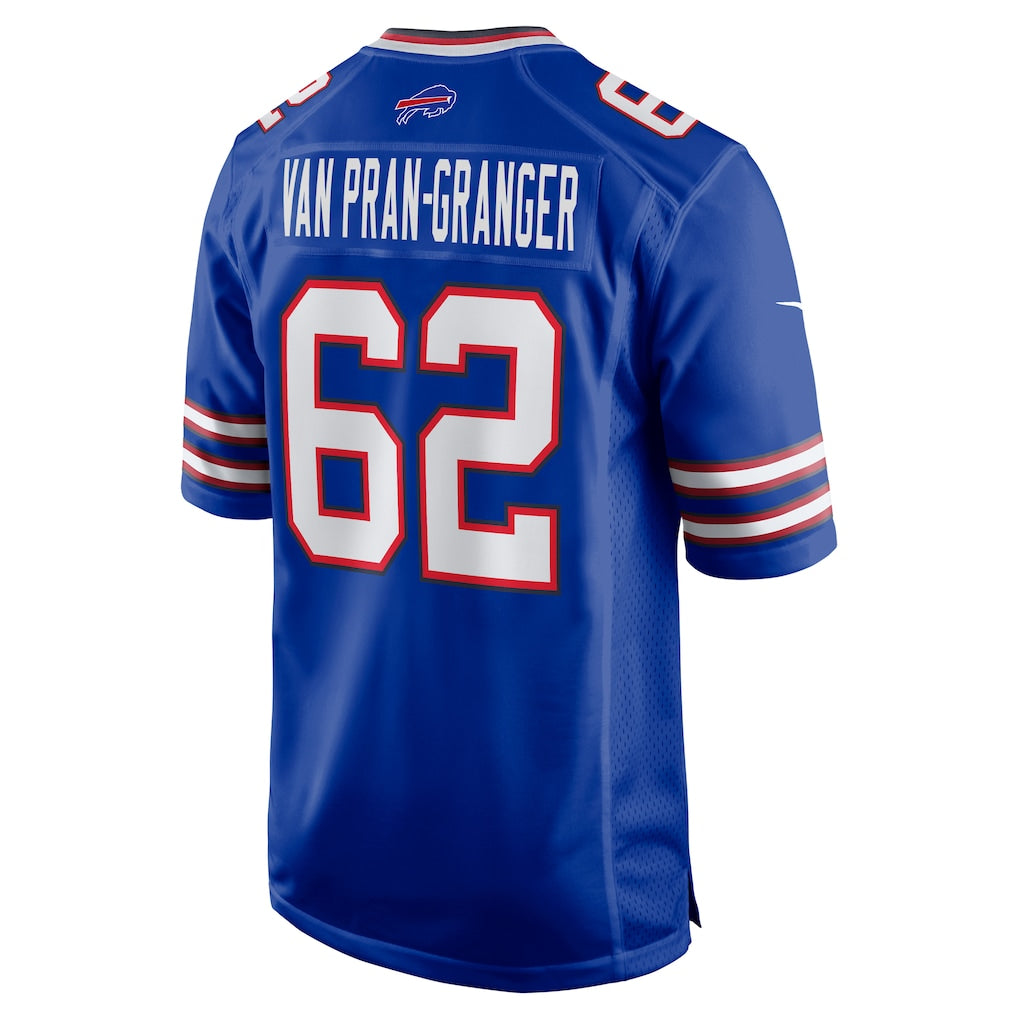 Davalo B.Bills #62 Sedrick Van Pran-Granger Royal Game Jersey