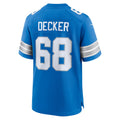 Davalo D.Lions #68 Taylor Decker Blue Team Game Jersey