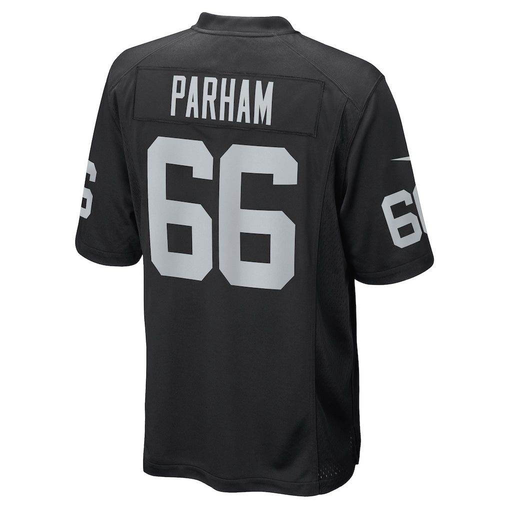 Davalo LV.Raiders #66 Dylan Parham Black Game Player Jersey