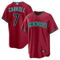 Davalo A.Diamondbacks #7 Corbin Carroll Player Red Home Replica Personalized Stitched Jerseys