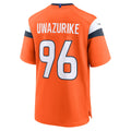 Davalo D.Broncos #96 Eyioma Uwazurike Orange Team Game Jersey