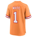 Davalo TB.Buccaneers #1 Rachaad White Orange Alternate Game Jersey