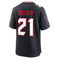 Davalo H.Texans #21 Calen Bullock Navy Team Game Jersey
