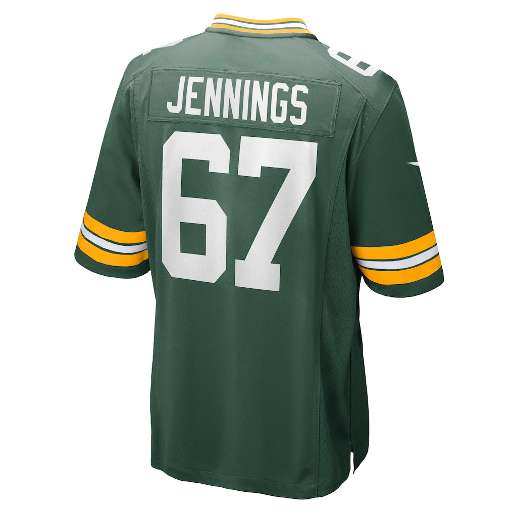 Davalo GB.Packers #67 Donovan Jennings Green Game Jersey