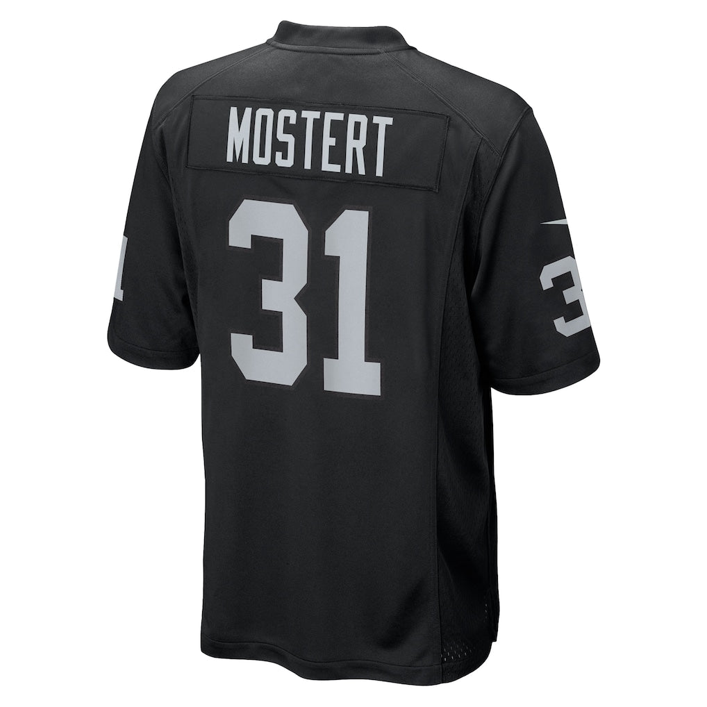 Davalo LV.Raiders #31 Raheem Mostert Black Team Game Jersey