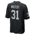 Davalo LV.Raiders #31 Raheem Mostert Black Team Game Jersey
