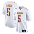 Davalo #5 Jayden Daniels Player W.Commanders Tundra White Fashion Stitched Jerseys
