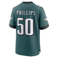 Davalo P.Eagles #50 Jaelan Phillips Midnight Green Team Game Jersey