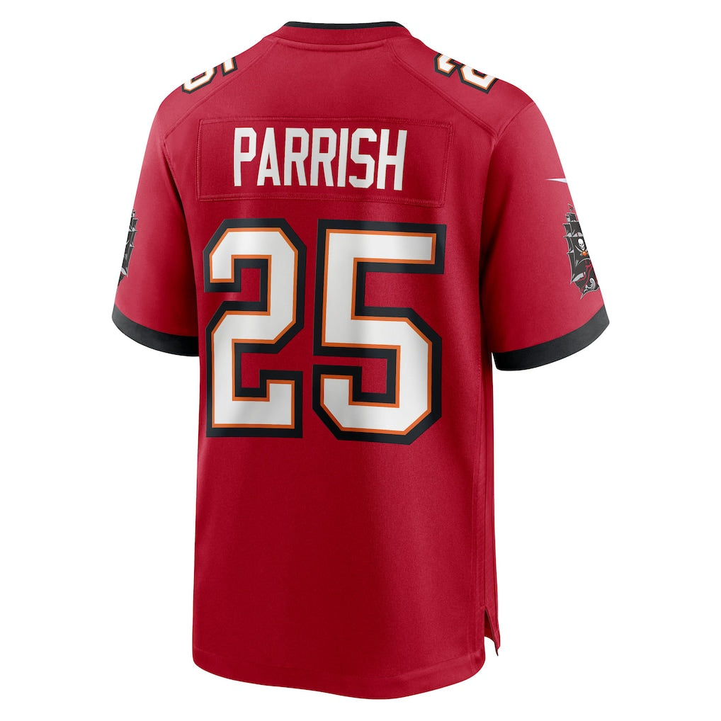 Davalo TB.Buccaneers #25 Jacob Parrish Red Team Game Jersey