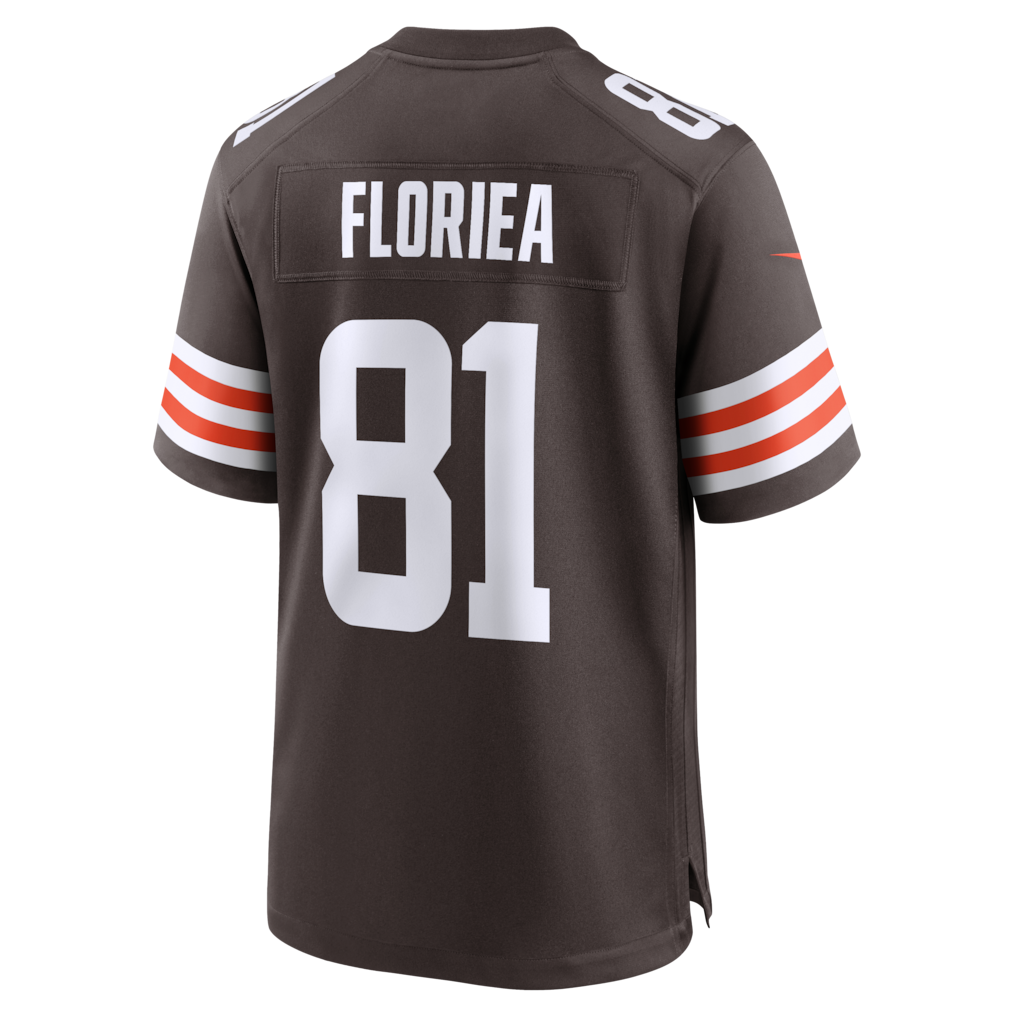 Davalo C.Browns #81 Luke Floriea Brown Team Game Jersey