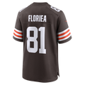 Davalo C.Browns #81 Luke Floriea Brown Team Game Jersey