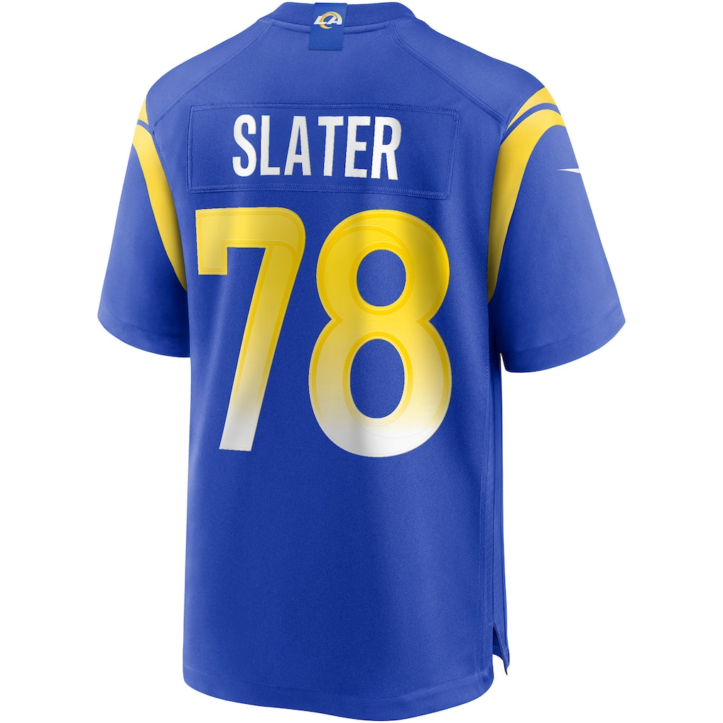 Davalo LA.Rams #78 Jackie Slater Royal Game Retired Player Jersey