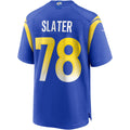 Davalo LA.Rams #78 Jackie Slater Royal Game Retired Player Jersey