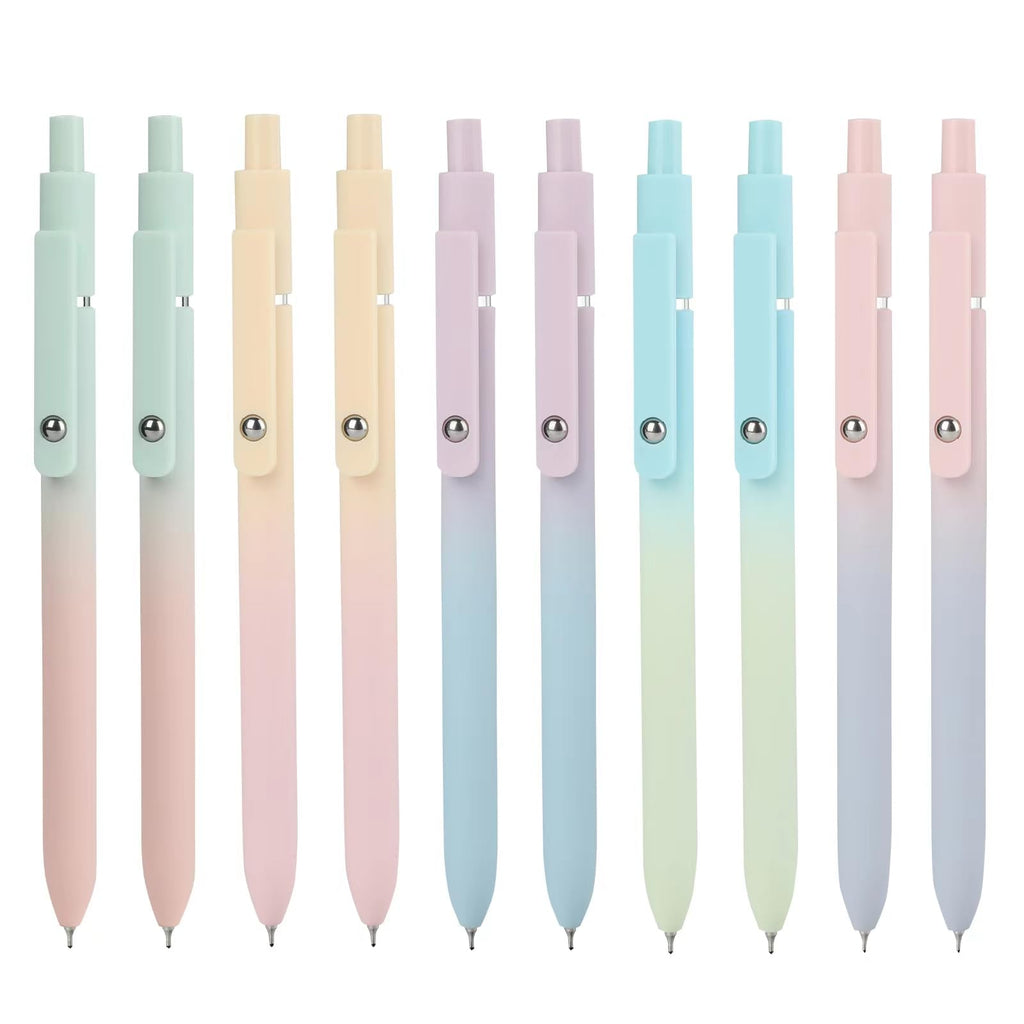 Ddaowanx Gel Pens,6 Pcs 0.5mm Retractable Quick Dry Black Ink Pens | Fine Point Smooth Writing Pens for Nurses,Teachers,Cute Stationery Office&School Supplies,Gifts for Women