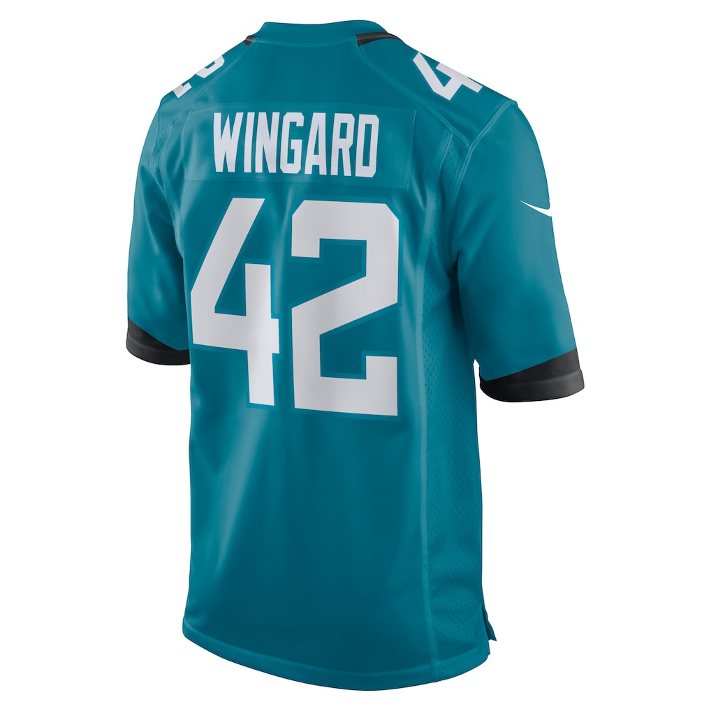 Davalo J.Jaguars #42 Andrew Wingard Teal Game Jersey